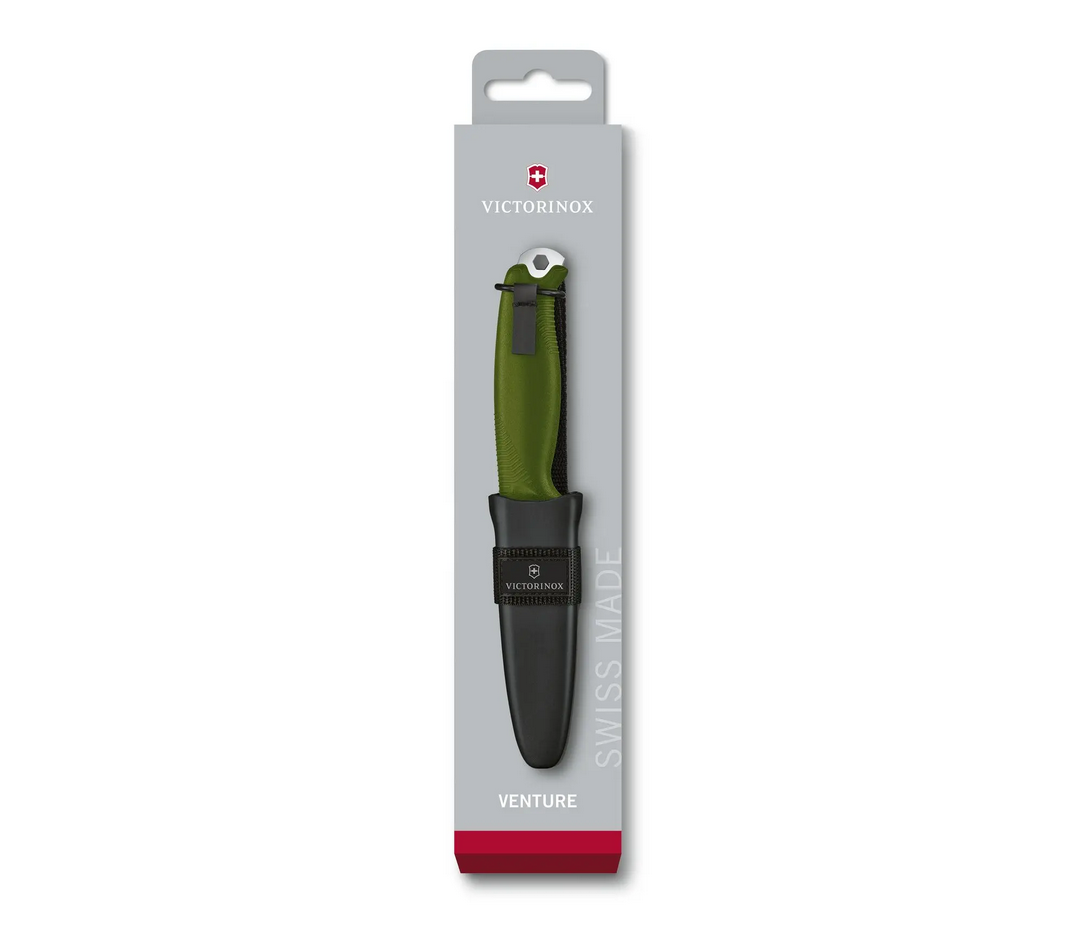 Victorinox Multiuso e Accessori :: Victorinox - Coltello lama fissa -  Venture - 233 mm. - Verde